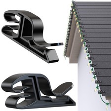 Christmas Light Clips, Gutter Clips Outside String Lights Hooks Weatherproof ...