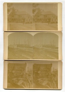 Lot of 3 RP Lewiston/Auburn Maine Stereoviews by Hammond NR