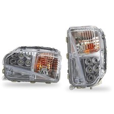 Pair Front Fog Light Turn Signal Lamp Compatible with Prius 2012 2013 2014