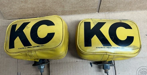 Vintage Pair Of KC Hi-lites Aux Lights Working