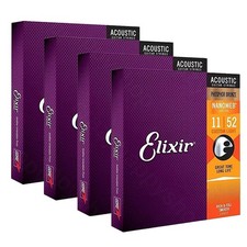 1-4 Stück Elixir Acoustic Guitar Strings 12-...