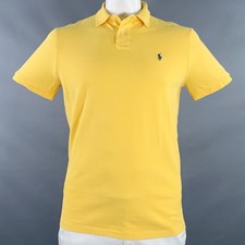 POLO by RALPH LAUREN Size L Yellow Cotton Short Sleeve Polo