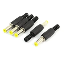 5pc Plastic Cable Guard 5.5mm x 2.5mm Male DC Power Connector