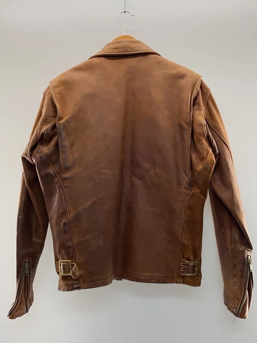 Chaqueta Schott Single Riders 36 cuero marrón 4169