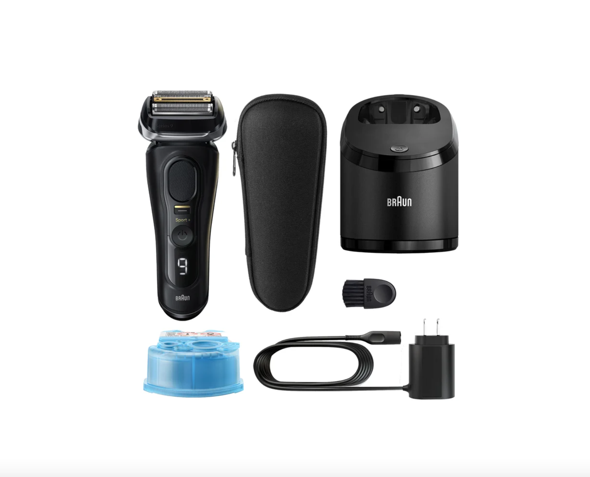 Braun Series 9 Sport+ Electric Shaver Clean & Charge Station NEW