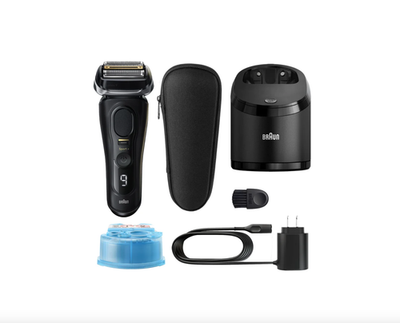 Braun Series 9 Sport+ Electric Shaver Clean & Charge Station NEW
