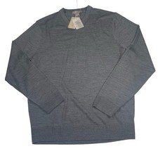Daniel Cremieux Signature Collection Gray Merino Wool Sweater Mens Medium New