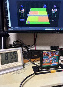 SEGA computer video game SG-1000II console with controller and RF adapter