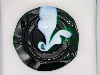 Richartz Art Collection Glassteler Wandteller Glassschale Signiert Solingen 1970