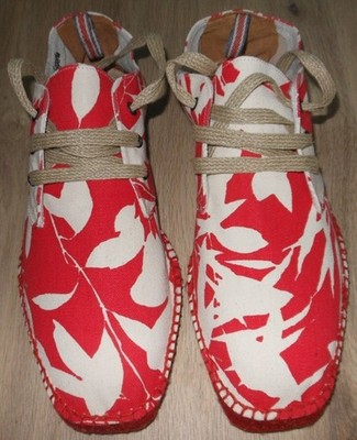 Castaner - Made in Spain, Espandrillos, Handgefertigt, Rot/Beige, Gr. 45, *NEU*