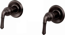 Trim Kit for 2-handle Shower Valve Fit Delta Washerless Shower Matte Black Fi...