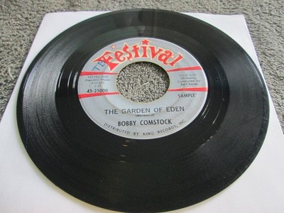 Bobby Comstock- Garden of Eden / Just A Piece of Paper-FESTIVAL 45-HEAR
