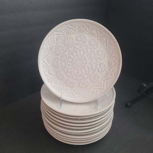 Pier 1 Imports Chateau Clair Stoneware Salad Plates 8 1/2 in Set of 4