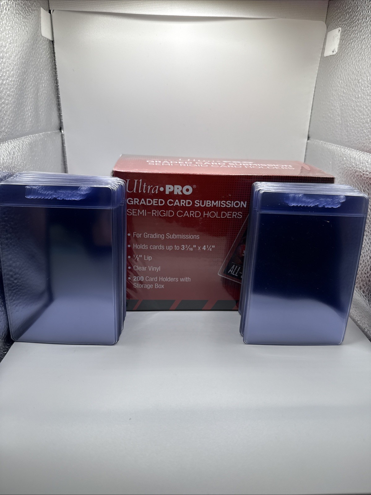 Ultra Pro Graded Card Submission Semi-Rigid Card Holders Lot of 100 Holders Ultra Pro Graded Card Submission Semi-Rigid Card Holders Lot of 100 Holders
