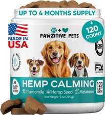 Hemp Calming Chews for Dogs - Dog Calming Chews for Anxiety Relief, Stress,