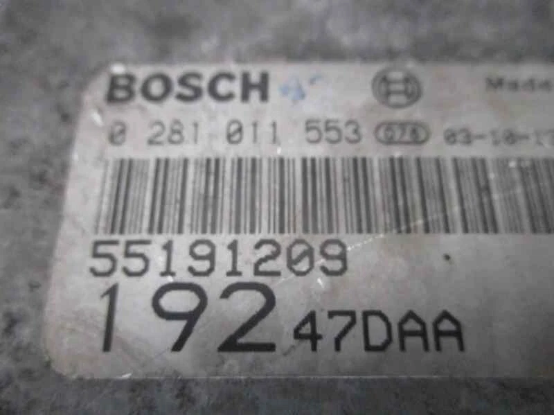 281011553 centralita motor uce para FIAT STILO MULTI WAGON (192) 2003 2582318 - Immagine 3 di 4