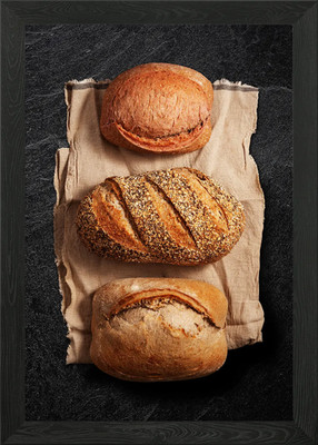 Brot gerahmtes Wandbild Poster Leinwanddruck Bild