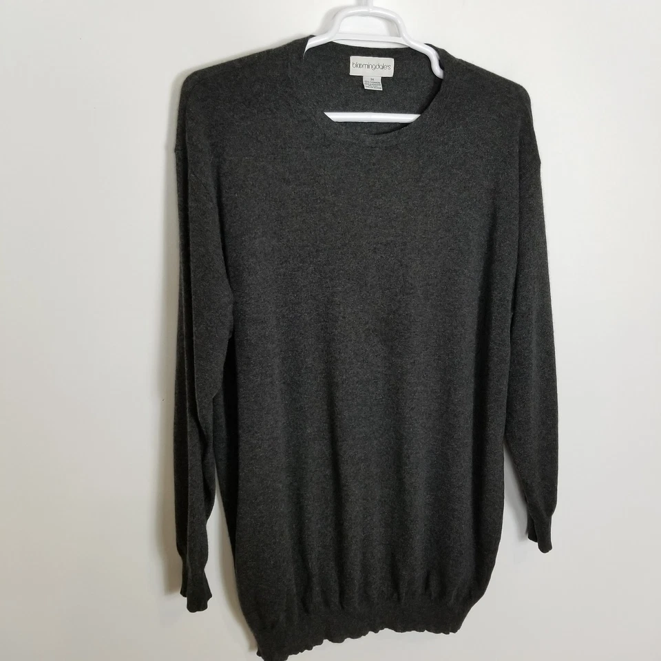 Suéter Pullover Bloomingdale's Mujer Plus 100% Cachemira Talla 3X Negro Suave Acogedor  Foto 4 de 4