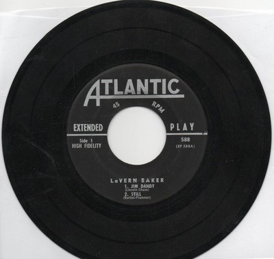 Lavern Baker   Jim Dandy EP  Original Ep on Atlantic  Original 45    No Cover