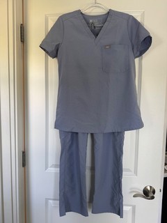 FIGS scrubs SET: BLUE/GRAY retired color