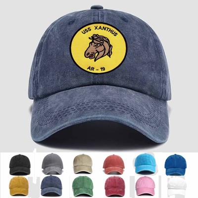 Customized Personalization Embroidered Hat USS XANTHUS AR-19, Trucker Hat, Gift