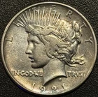 1921 Peace Dollar - VF - First Year, High Relief, Key Date