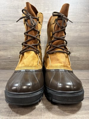 Sorel Arrowhon Brown Leather Rubber Winter Snow Boots Mens 11 Made in Canada‎ Caribou Horizon™ GTX Men main image 4