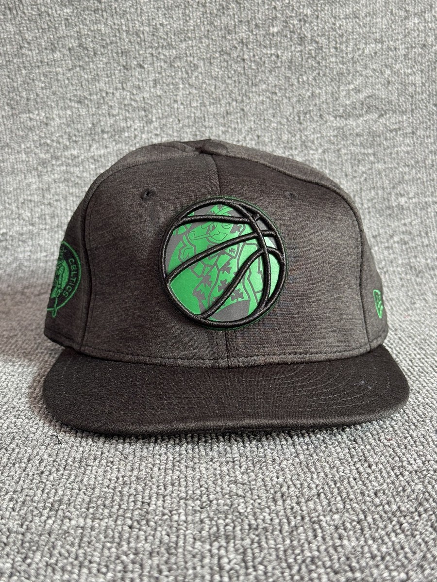 New Era NBA 9FIFTY Snapback Flat Brim Charcoal Green One Size Hat