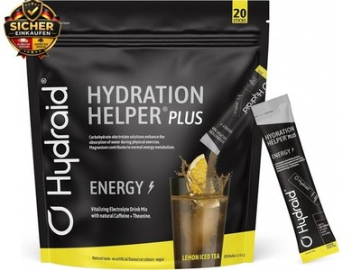   PLUS ENERGY Lemon Iced Tea   Elektrolyt Pulver mit Koffein   Mehr Energie &amp