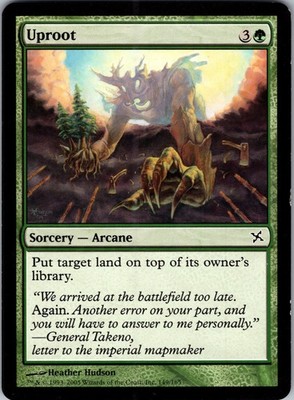 Uproot MTG C Betrayers of Kamigawa 149 LP Regular