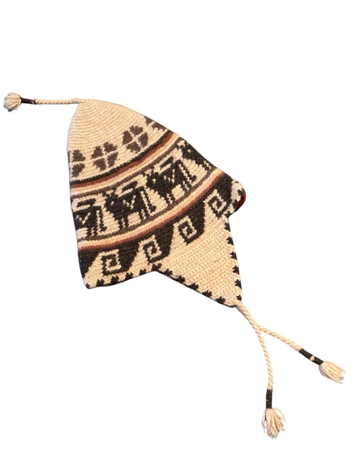 Rare Polo Ralph Lauren RL Moose Christmas Hat Wool Ear Flaps Preowned Good - Image 2 of 4