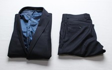Kenneth Cole Reaction Men's Ready Flex Slim-Fit Suit AP2 Navy Solid Size: 40x33