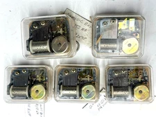 5 SMALL WINDUP REPLACEMENT MUSIC BOXES -NEW