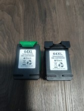 64XL Ink Cartridges for HP 64XL ENVY 6255 6234 6220 6252 7164 7800 TWO BLACK