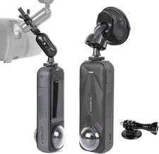 360 Rotation Rear View Mirror Holder Suction Cup Kit for Insta360 GoPro