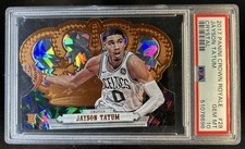 2017-18 Panini Crown Royale Jayson Tatum Crystal Rookie RC #/99 Celtics PSA 10