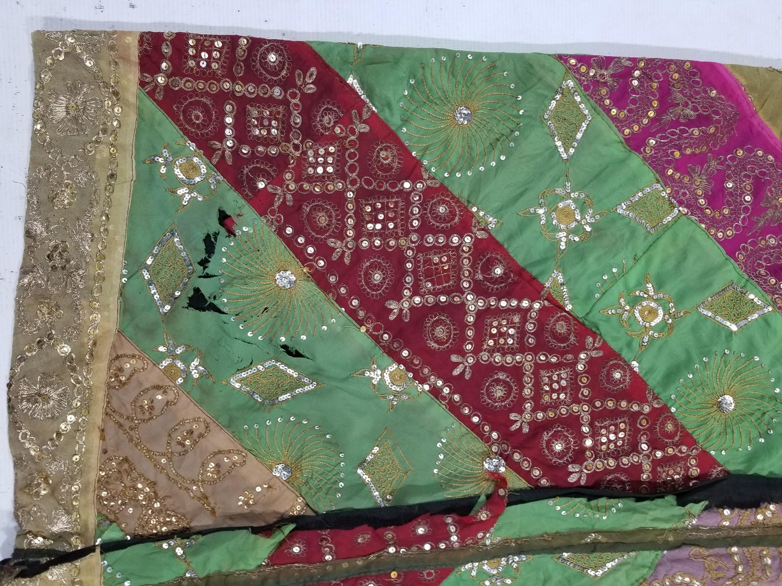 Antique Traditional Indian Patchwork Embroidered … - image 3