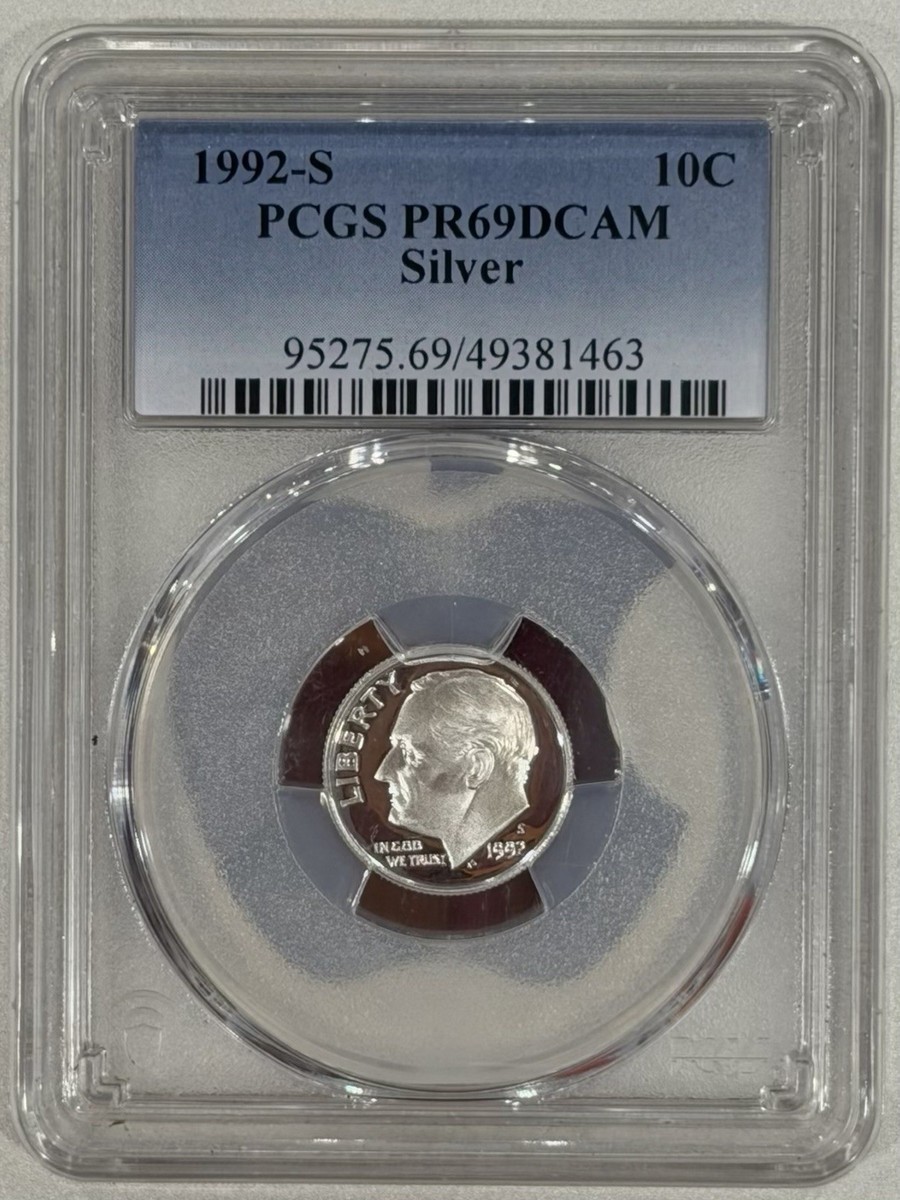 1992-S Silver Roosevelt Dime-PCGS PR69DCAM | eBay