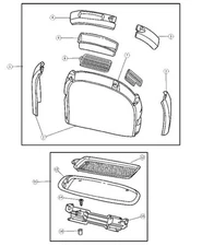 Genuine Mopar Phone Holder Retainer 5028364AB