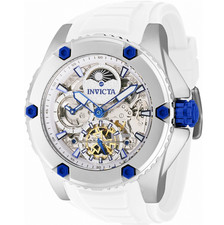 Invicta Akula 42760 Men's Analog White Silicone Skeleton Automatic Analog Watch