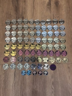 Pokemon TCG S&V + Mega Evolution Bundle 78 Jumbo/Oversized & 5 Standard Coins