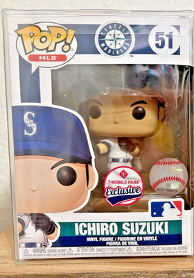 #ad #ad Funko Pop MLB Ichiro Suzuki Seattle Mariners #51 T Mobile Park Exclusive $76.99