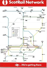 Scotrail Class 47 Scottish Region Aberdeen Inverness, network map + Intercity 21