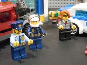 LEGO City Lot Police Station 60141 & 7942 Off Road Fire Rescue With Minifigures