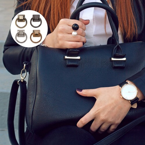 4 PEZZI Fibbie a Catena per Borsa Fibbie per Fare Cinghia Chiusure per Borsette - Foto 5 di 12