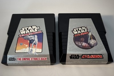 Vintage Atari 2600 Star Wars Game Lot Of 2-Empire Strikes Back/Jedi Arena WORKS!