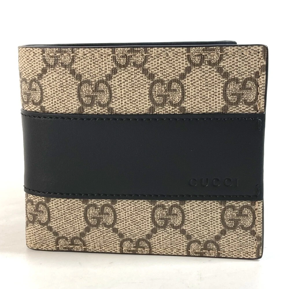 Portefeuille pliable compact GUCCI 451240 GG Supreme Eden compartiment à billets jamais utilisé