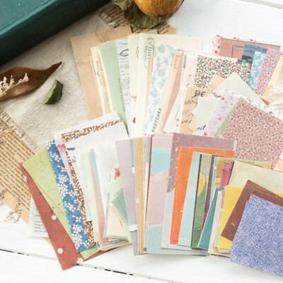 winziges Scrapbooking Papier Collage Blumenpapier Scrapbooks Set Vintage Papier