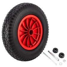 14" 3.5-8,16" 4.80/4.00-8 Puncture Proof Solid Wheelbarrow Wheel Tyre 38mm Bore