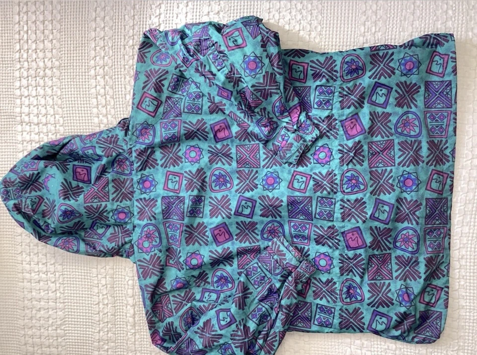 Eastern Mountain Sports Jacket XL Multicolor Geometric Pattern Popover Vintage - Image 3 of 4